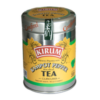 Tin of Kirum Hepatic Protection Kampot pepper herbal tea with curcuma