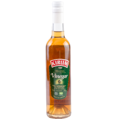 Bottle of Kirum organic palm vinegar, 330ml